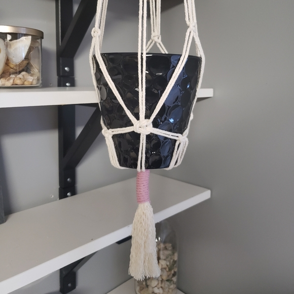 Handmade Macrame Plant Hanger - Picture 3 of 5